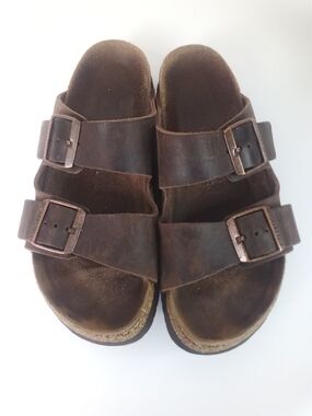Birkenstock Arizona Classic Brown Leather Double Strap Sandals